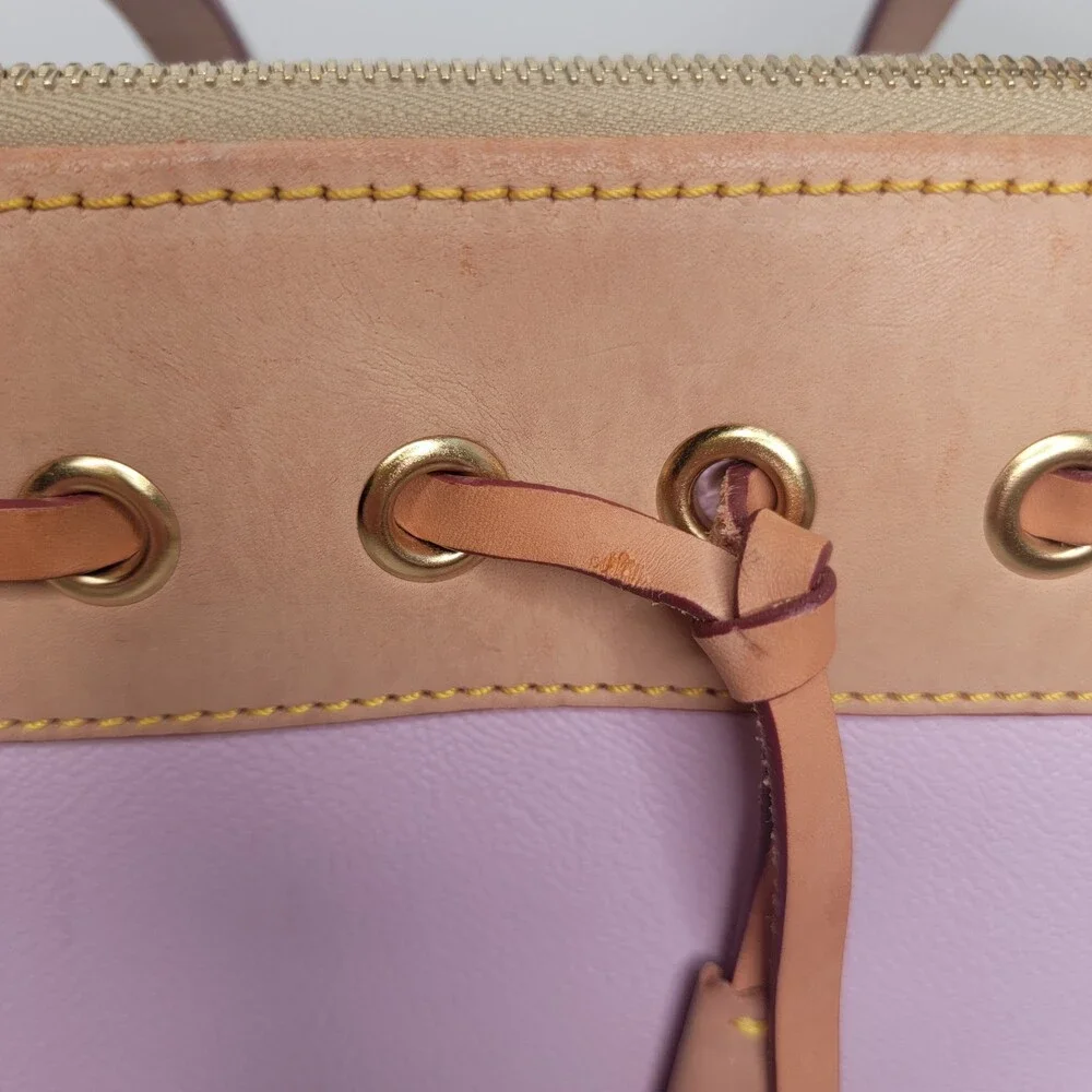 Dooney & Bourke Wakefield Pebbled Leather Tassel Tote Bag in Mauve